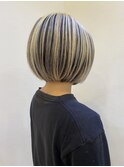 【morio成増/一戸】刈り上げボブアンブレラカラー