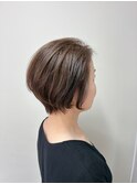 30代40代50代　大人ハイライトショートボブ　2604