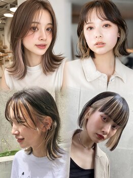 セブンルックス モカ 宇都宮鶴田店(7LOOKS mocha)の写真/透明感のあるカラーやインナーカラーで、あなたに似合うスタイルをご提案♪
