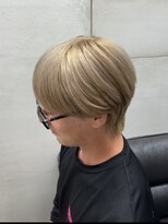 リベル(LIBER)&nbsp;ミルクティーベージュ/ダブルカラー/メンズカット/men's/八王子