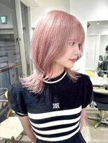 ミラ 新宿(MILA)&nbsp;ウェーブミディアムメルティカラー×レイヤーカット韓国[新宿]