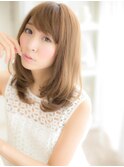 ゛ヌーディカラー゛で女子力♪セミディa