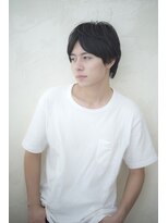 ヘアーミューズ リベロ(hair muse Livero)&nbsp;【Livero】黒髪センターパート　メンズショート３