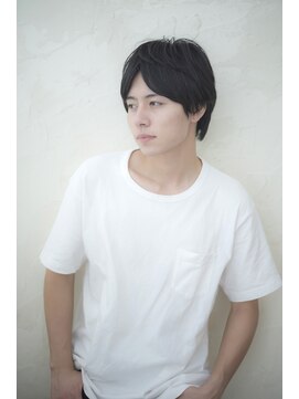 ヘアーミューズ リベロ(hair muse Livero) 【Livero】黒髪センターパート　メンズショート３