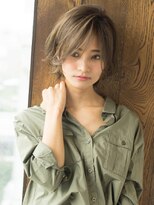 エル(LE)&nbsp;ひし形シルエットグレージュエアリーショート