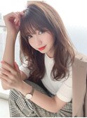 レイヤーロング(前髪大人かわいいココアブラウン)