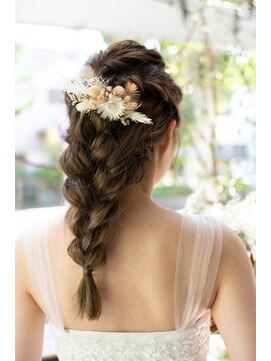 ジェムヘアスタジオ 湘南平塚南口店(Gem Hair Studio) ウェディング編み込みアレンジ