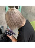 ボブ/フェザーバング/大人かわいい/グラデハイライト[渋谷]