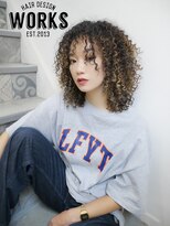 ワークス ヘアデザイン(WORKS HAIR DESIGN)&nbsp;外国人風ハイライトスパイラルパーマ