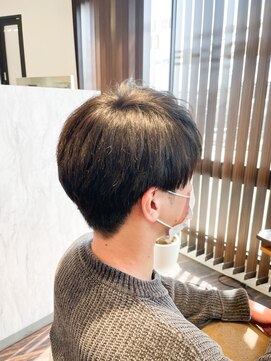 アトリエアルシュ(atelier ARCHE) メンズ縮毛矯正を失敗された髪を自然な丸みのあるショートに