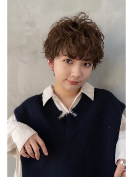 ケアリー 武蔵小杉(Carelly) 大人かわいい前髪セシルカットココアブラウンフリンジウェーブ