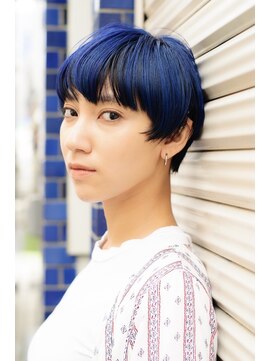 ベチカ(vetica) 10代20代30代40代50代/ブルーコントラスト×マッシュショート