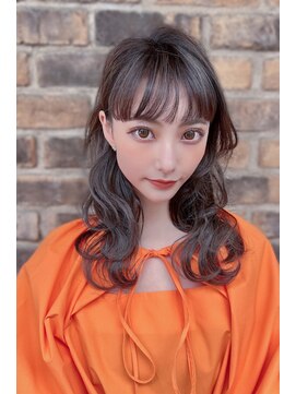 リークフー(Ree cu fuu) 10代20代30代40代 前髪　ウルフヘアー　セミロング　藤沢