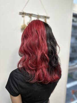 ジウ 上通り(JIU) 20代30代小顔ゆるふわミディハーフエンドカラー