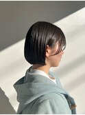 松山市/10代/20代/30代/40代/ぱつっとボブ×サイドバング