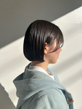 セダクション 道後樋又店(Seduction) 松山市/10代/20代/30代/40代/ぱつっとボブ×サイドバング