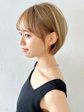 アイティーバイアルバム 八王子店(IT by ALBUM) ミニショート_レッドブラウンハッシュカット_ba473411