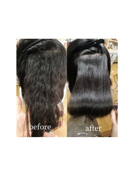 沼津駅より車で5分《本当の髪質改善》天使の輪◎トリートメントで治りにくい癖、パヤ毛の原因にアプローチ