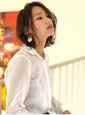 animo春日部/グレージュカラー/リラクシー/外ハネボブパーマt