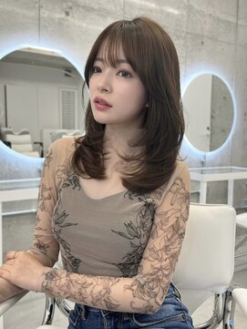 アリュウル 表参道(ALLURE) 大人可愛いワンカールで決まるレイヤーカット＊ブラウンベージュ