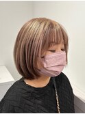 白髪ぼかし◎アンブレラカラーボブ【suiw】昭和町/天王寺/阿倍野
