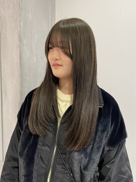 ヨーク(YOKE) 【YOKE】オリーブベージュ/レイヤーロング/レイヤーカット