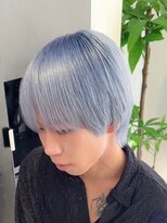 ボブルフ/ネビージュ/小顔/ワンレン/スモーキーアッシュ[渋谷駅]