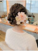 編み込みニュアンスヘアアレンジ成人式
