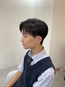 メンズカット バイ ソイクフ(メンズカット by SOY-KUFU) 20代30代40代◎スーツ刈り上げ短髪ショートマッシュアップバング