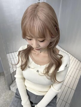 ペレ アネックス 大阪梅田茶屋町店(PELE ANNEX) くびれヘア/アプリコットオレンジ/夏のヘアアレンジ/梅田