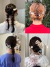 カラー（ミディアム～ロング）＋簡単ヘアアレンジ￥13356