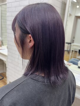 シダミノオ(sida MINOH) ラベンダーカラー/ケアブリーチ/髪質改善/大阪/カラーリスト