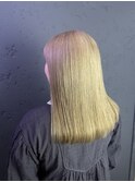 ハイトーンミルクティーグレージュ韓国ヘア池袋