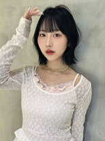 レーヴバイロンド 仙台(Reve by Lond)&nbsp;髪質改善レイヤーボブハッシュカット顔まわり縮毛矯正グレージュ