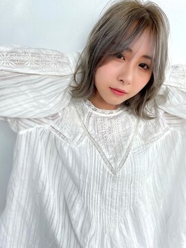 ヘアデザイン アンジェロ(Hair Design Angelo) 外ハネロブ♪ソフトグレージュ