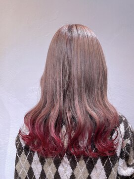 トンネルヘアー(Tunnel hair) 裾カラー