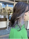 【minim×日比】イヤリングカラー シルバーホワイト