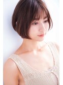 大人上品☆ショートボブ・暖色ベージュ・20代・30代・40代
