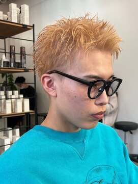 エルマーク 梅田(L-MARK) ダブルカラーブリーチケアブリーチミルクティーリタッチシルバー