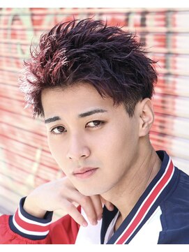 オーシャントーキョー 心斎橋(OCEAN TOKYO WEST) ビジネス就活アップバングスパイキーショート波巻きパーマ