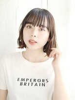 ヘアメイク ナル(hair make nalu)&nbsp;透け感セミウエットボブスタイル