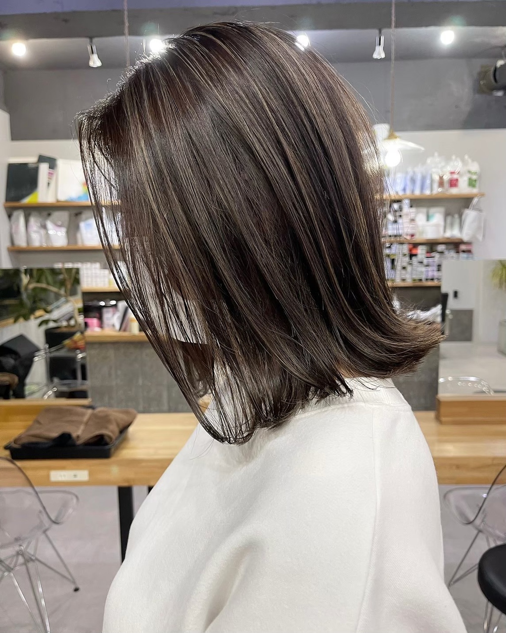 レブ 三条河原町(Reb,)&nbsp;外ハネミディアム×ハイライト