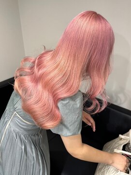 ベレーザ 渋谷(BELEZA) 9286ベビーピンクカシスレッドハイトーンカラー韓国ワンホンヘア