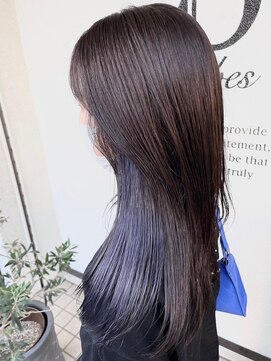 エスト 幕張本郷(est.) レイヤーカットボブルフネビージュ小顔ワンレンこなれミディ黒髪