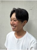 ハンサムショート×ニュアンスパーマ