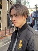 メンズカットハイライトバレイヤージュ白髪ぼかしダブルカラー