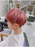 ブリーチデザイン　ピンクブラウン