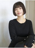 天神【BIRTH】暗髪ワンカールミニボブ似合わせカット　5