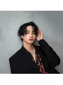 黒髪ボブルフネビージュ小顔ワンレン韓国マッシュ