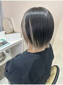 インナーカラー×ホワイトベージュ